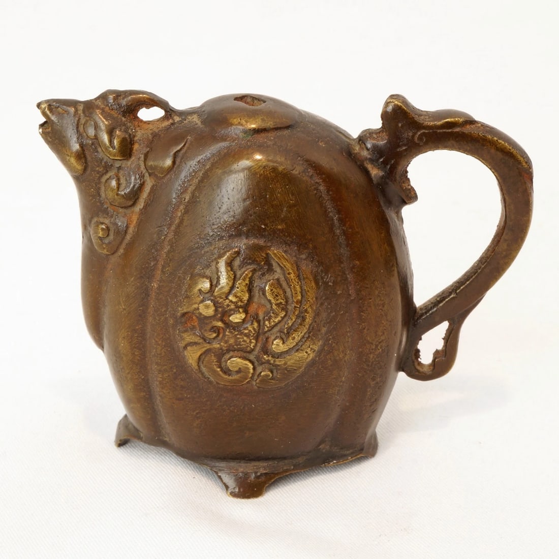 J19th C Japanese Gilt Bronze Water Dropper - 4