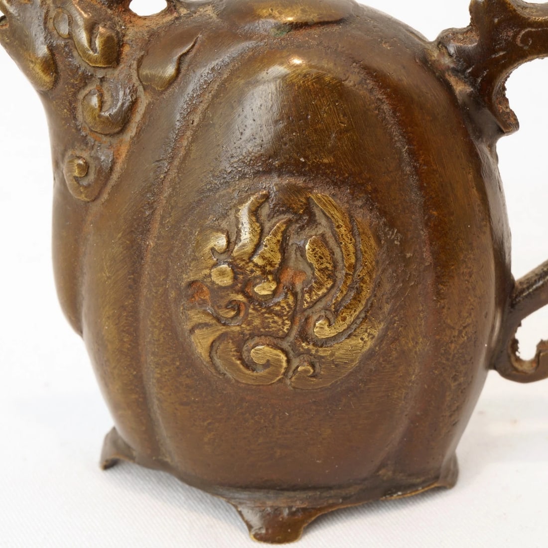 J19th C Japanese Gilt Bronze Water Dropper - 6