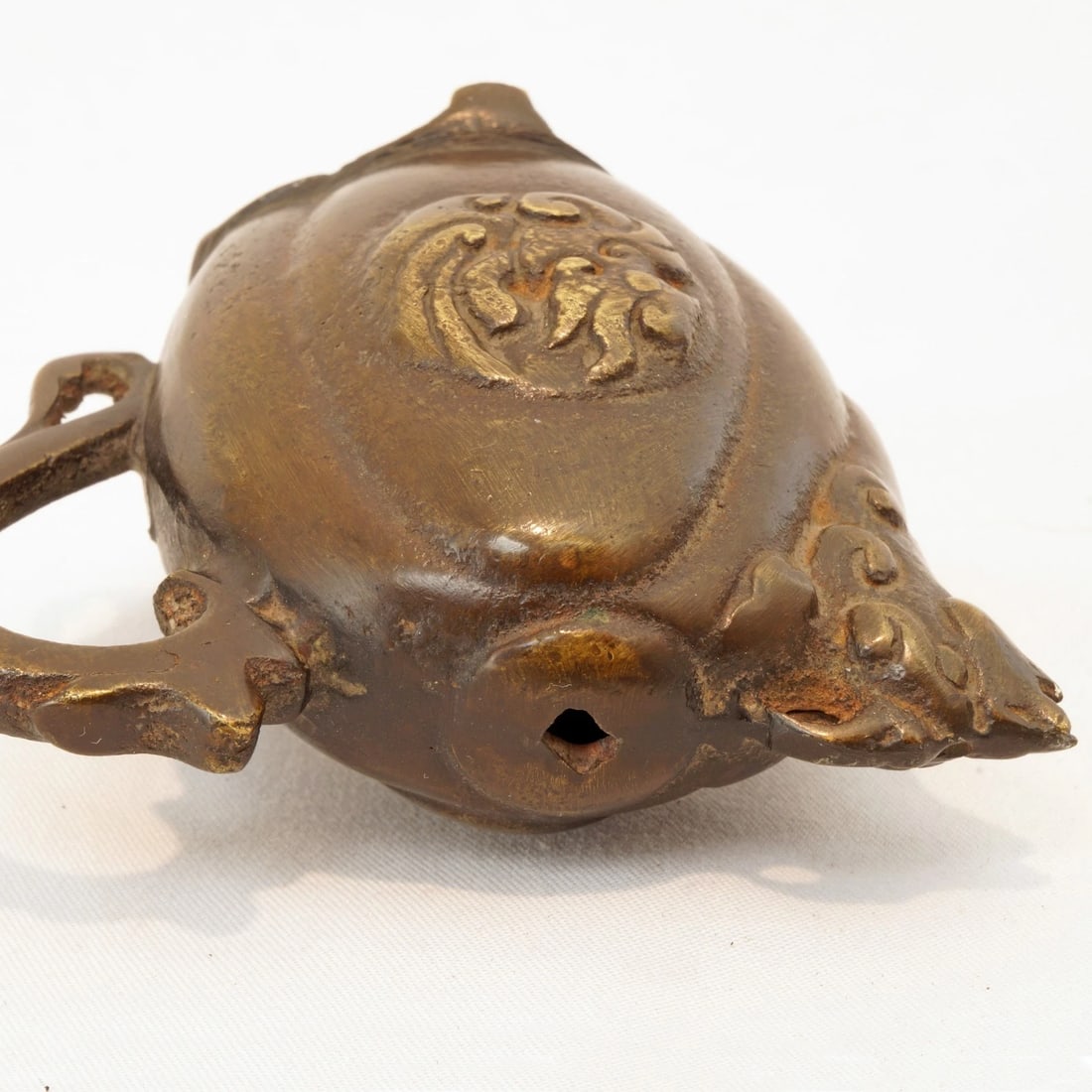 J19th C Japanese Gilt Bronze Water Dropper - 9