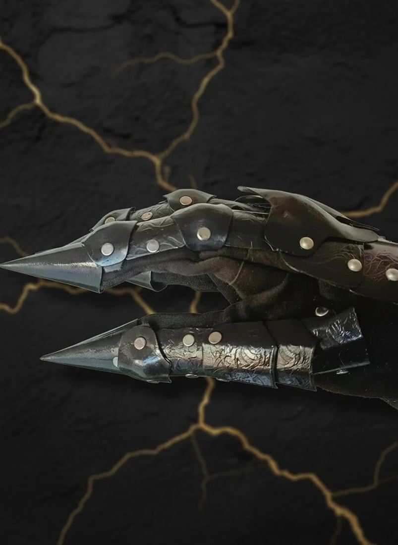 Pair of Steel Crusader Gauntlets Medieval Knight Armor Hand Protection - 2