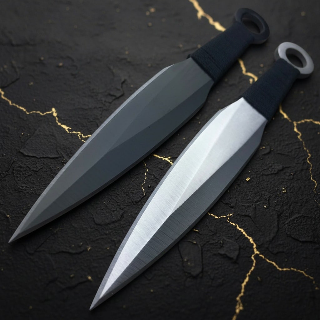 12 Piece Tactical Throwing Knife Set Professional Combat Ninjutsu Blades New - 3
