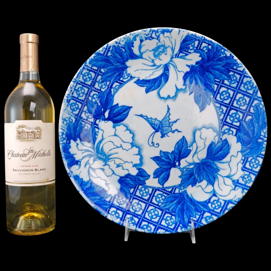 Japanese Igezara Transferware Charger c 1900 - 2