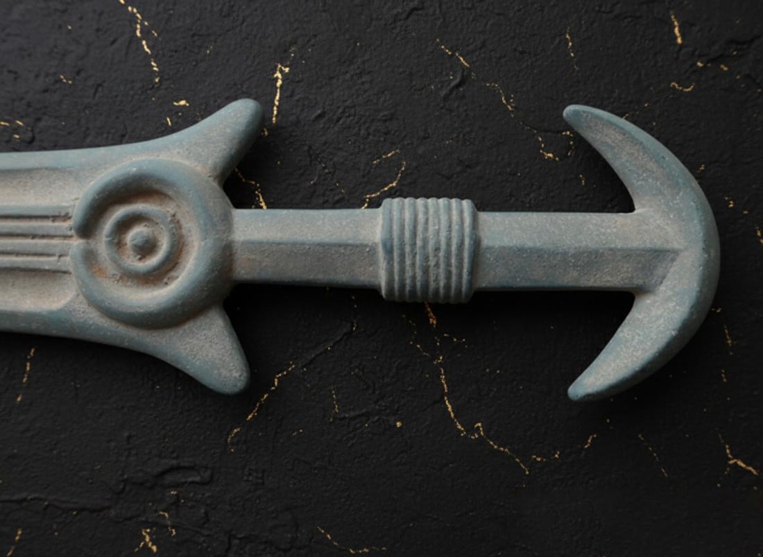 Ancient Luristan Bronze Dagger Antique Persian Style Sword Akinak Weapon - 10