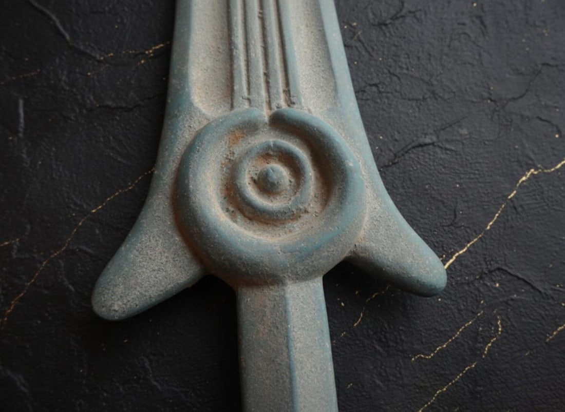 Ancient Luristan Bronze Dagger Antique Persian Style Sword Akinak Weapon - 7