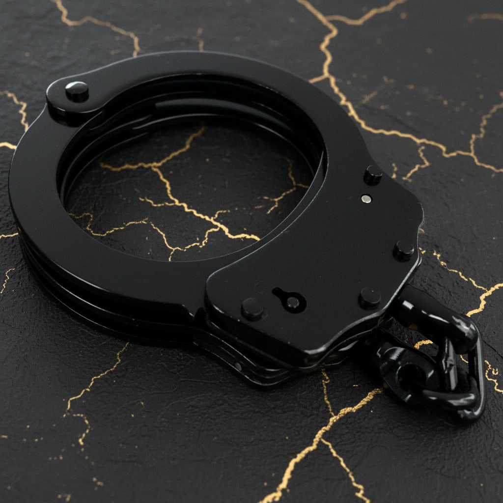 10 Professional Steel Double Lock Handcuffs with Keys Heavy Duty Bulk Set - 3