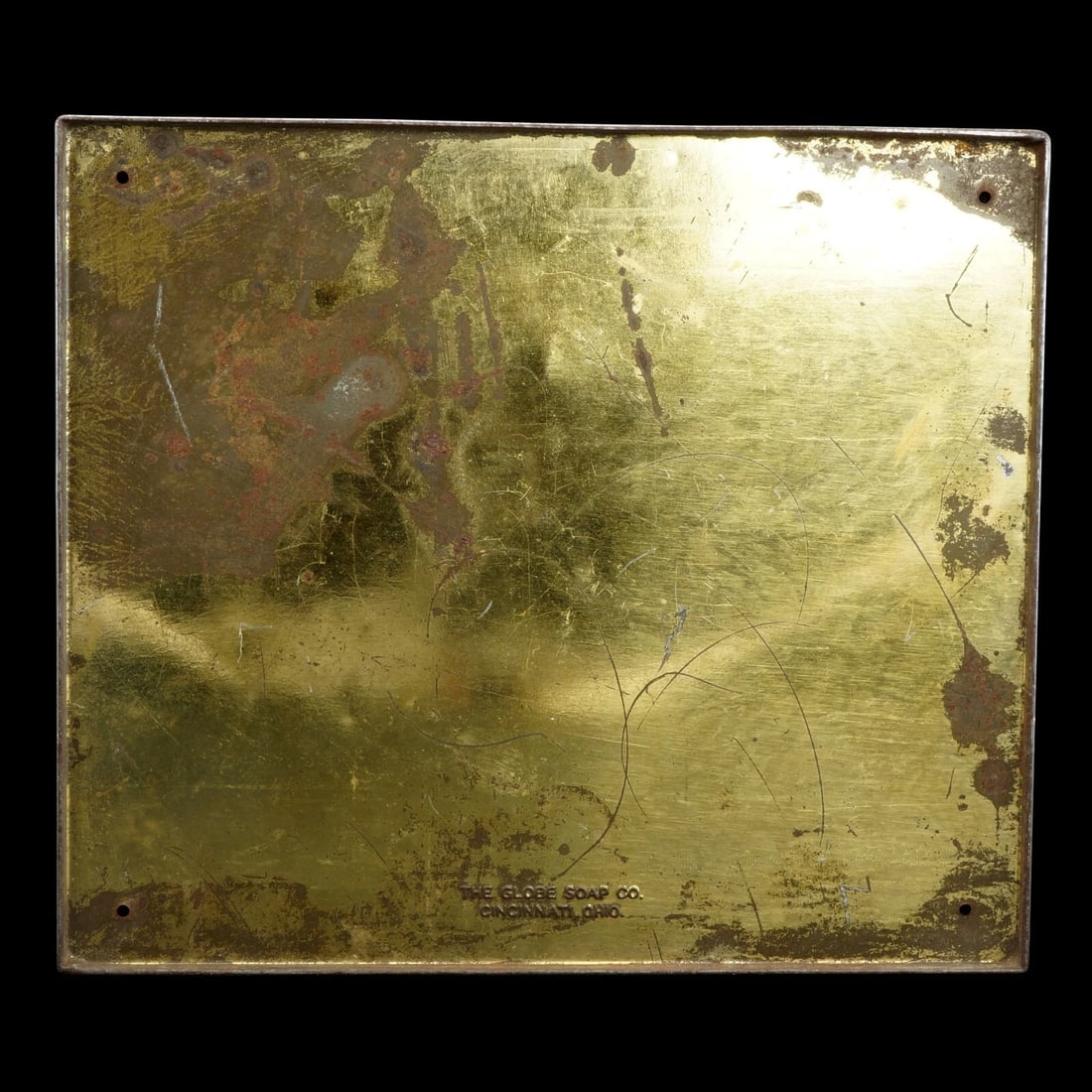 Lithograph Soap Tin with Palms Globe Soap - 7