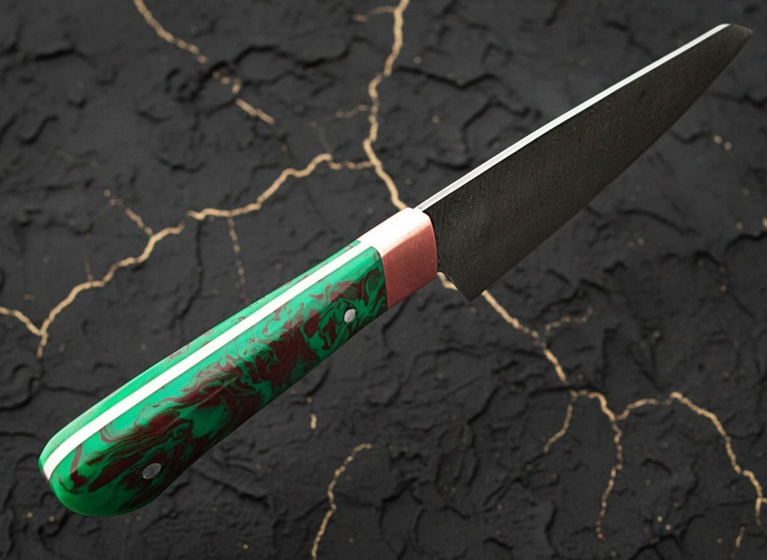 12-inch Damascus Steel Chef Knife Hand-Forged Kitchen Cutlery - 5