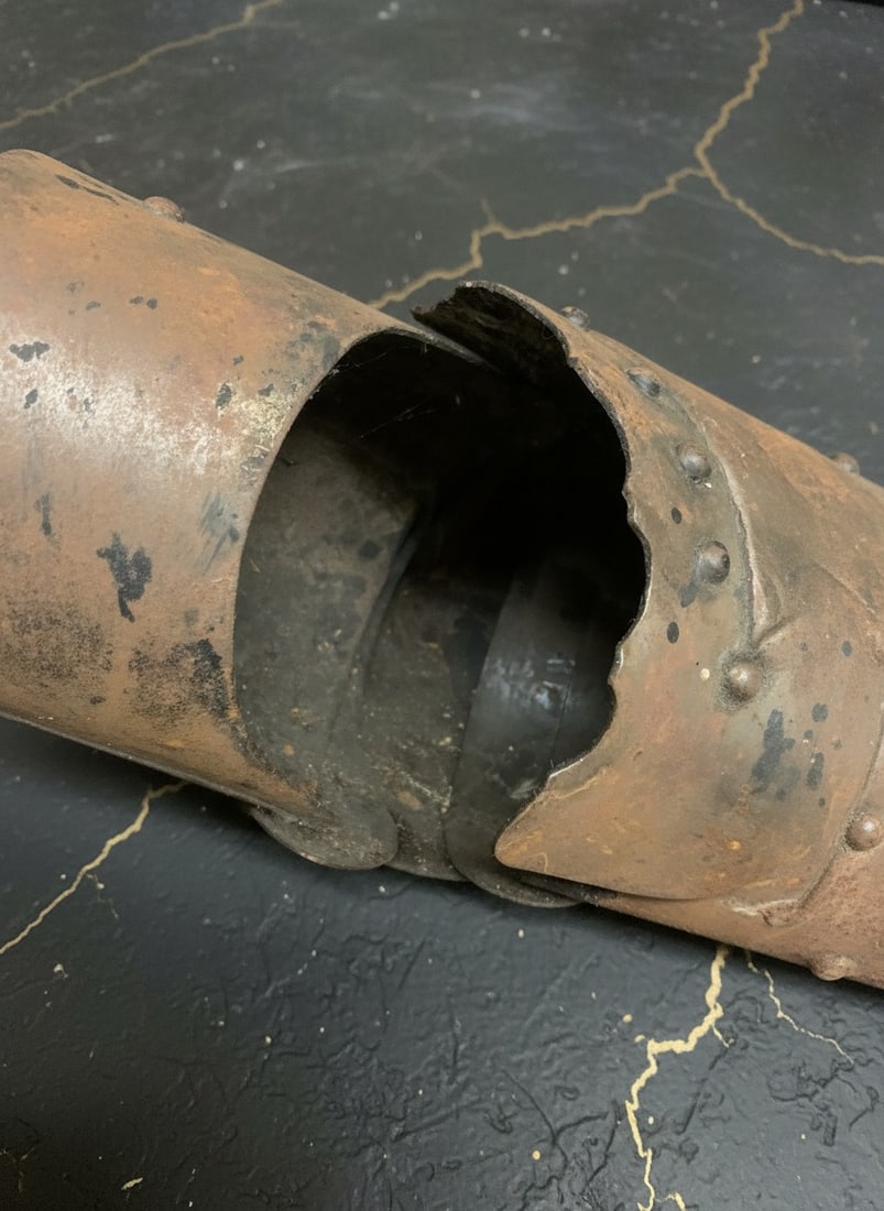 Old Metal Gauntlet Arm Protector Antique Style Medieval Steel Sleeve - 6