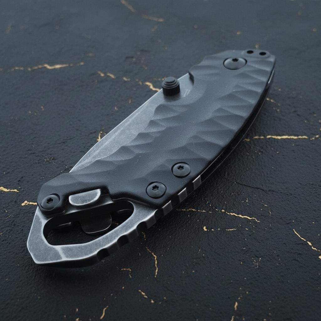 Kershaw Shuffle II Folding Tanto Knife with BlackWash Blade & Multitool GRN Handle - 8