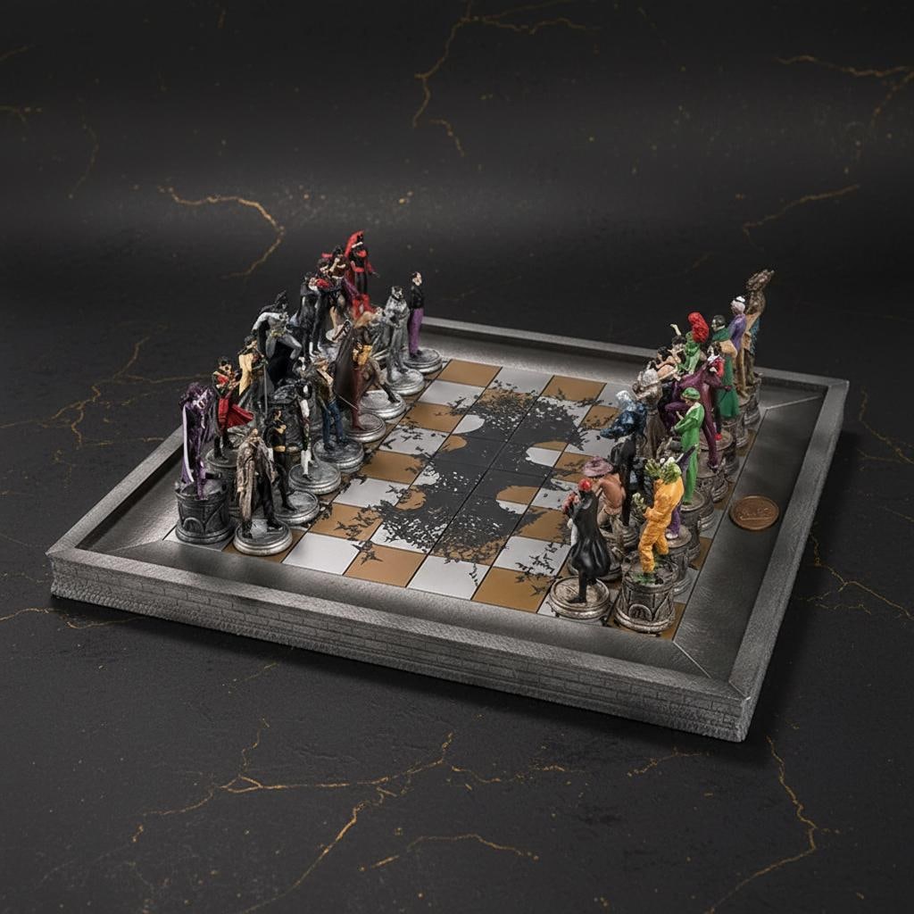 Official Eaglemoss 3D Chess Board for the DC Comics Chess Collection, Game Board Only - 3