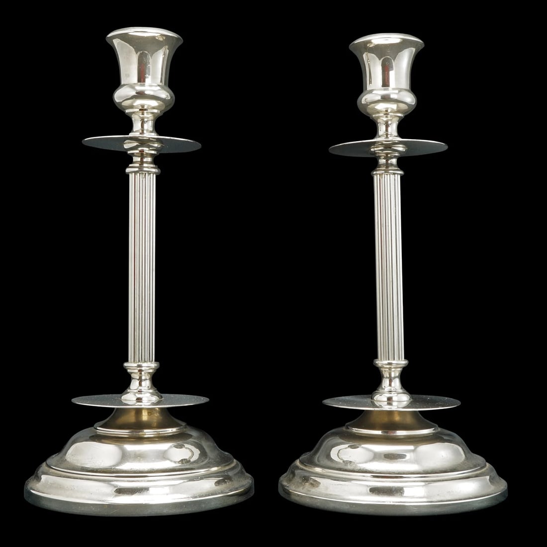 Pair MCM Gustav Eriksson Nickel Candlesticks - 3