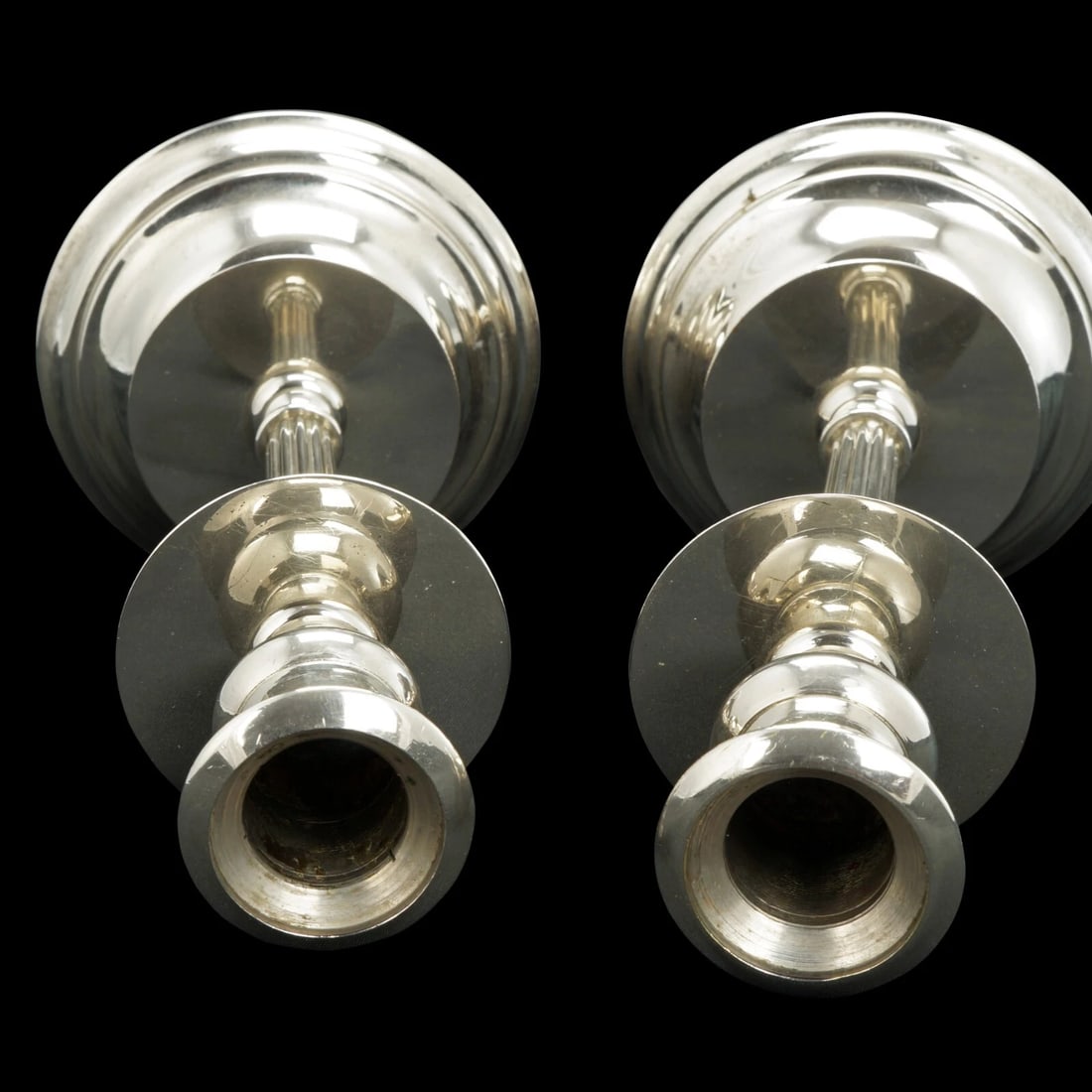 Pair MCM Gustav Eriksson Nickel Candlesticks - 9
