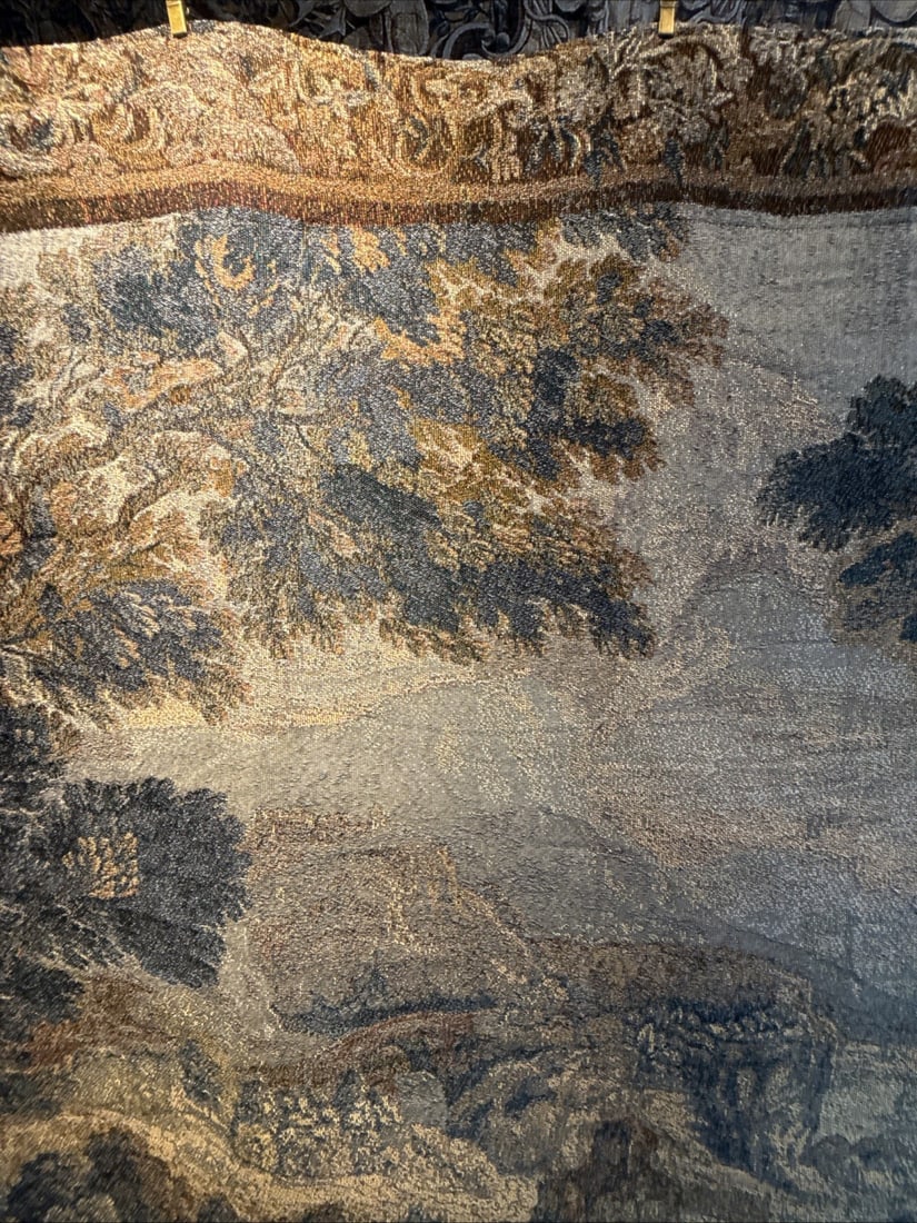 18th Century Style French Verdure Wall Tapestry Woven Fabric Decor - 10