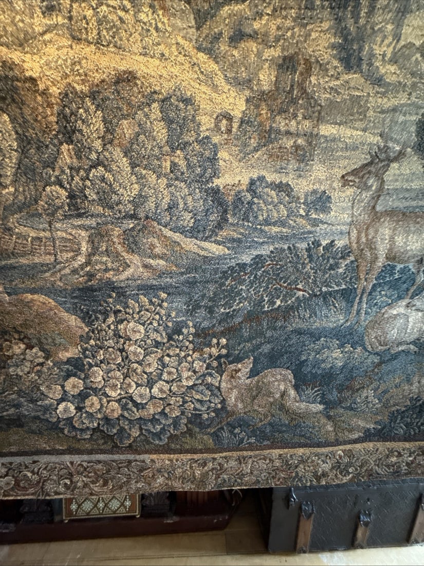 18th Century Style French Verdure Wall Tapestry Woven Fabric Decor - 12