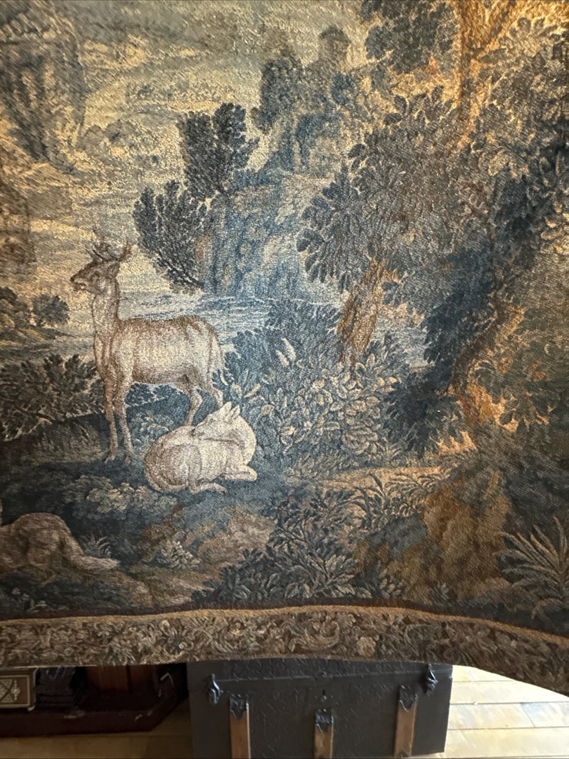 18th Century Style French Verdure Wall Tapestry Woven Fabric Decor - 13