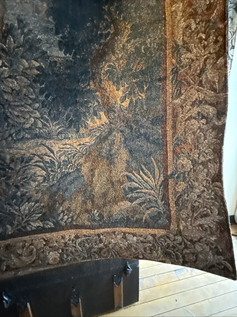 18th Century Style French Verdure Wall Tapestry Woven Fabric Decor - 14