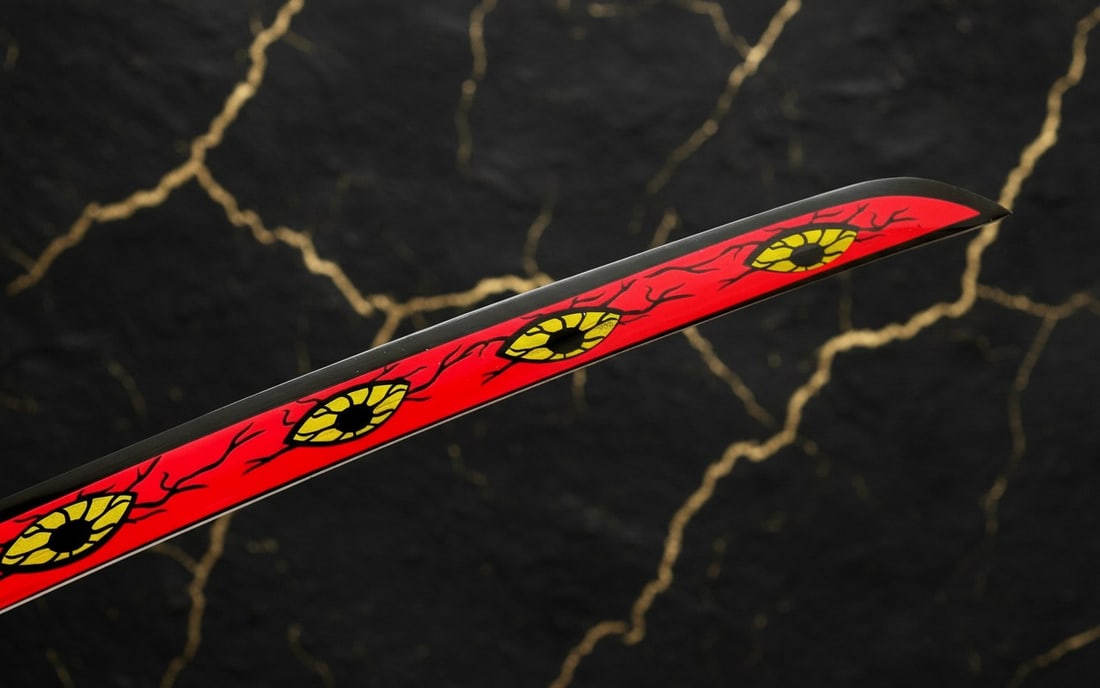 Hand-Forged 1060 Steel Anime Samurai Katana Sharp Demon Slayer Blade - 6