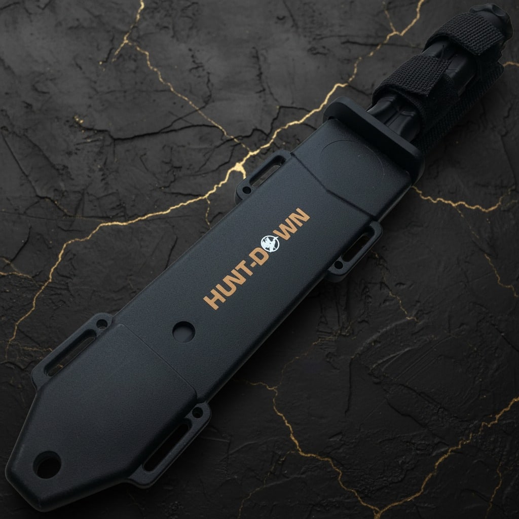 12" Fixed Blade Survival Bowie Knife Combat Tactical Tool with Sheath - 4