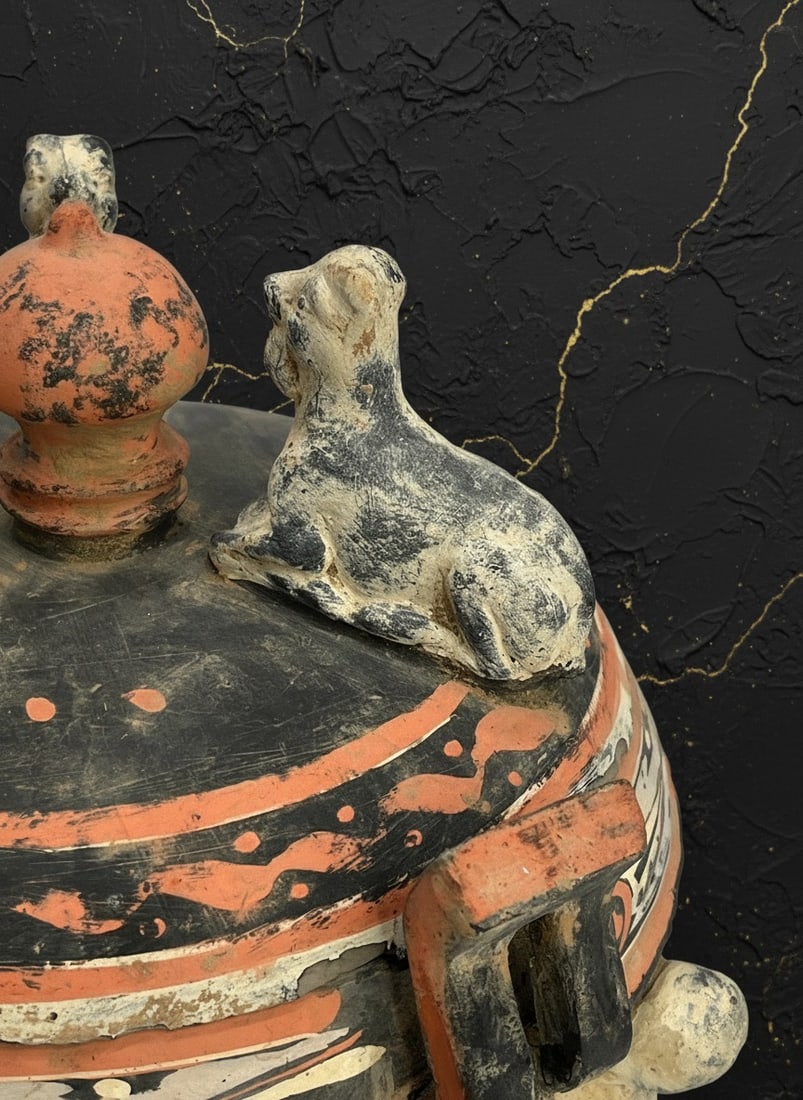 Antique Style Chinese Ceramic Three-Legged Ding Vessel Tripod Cauldron - 6