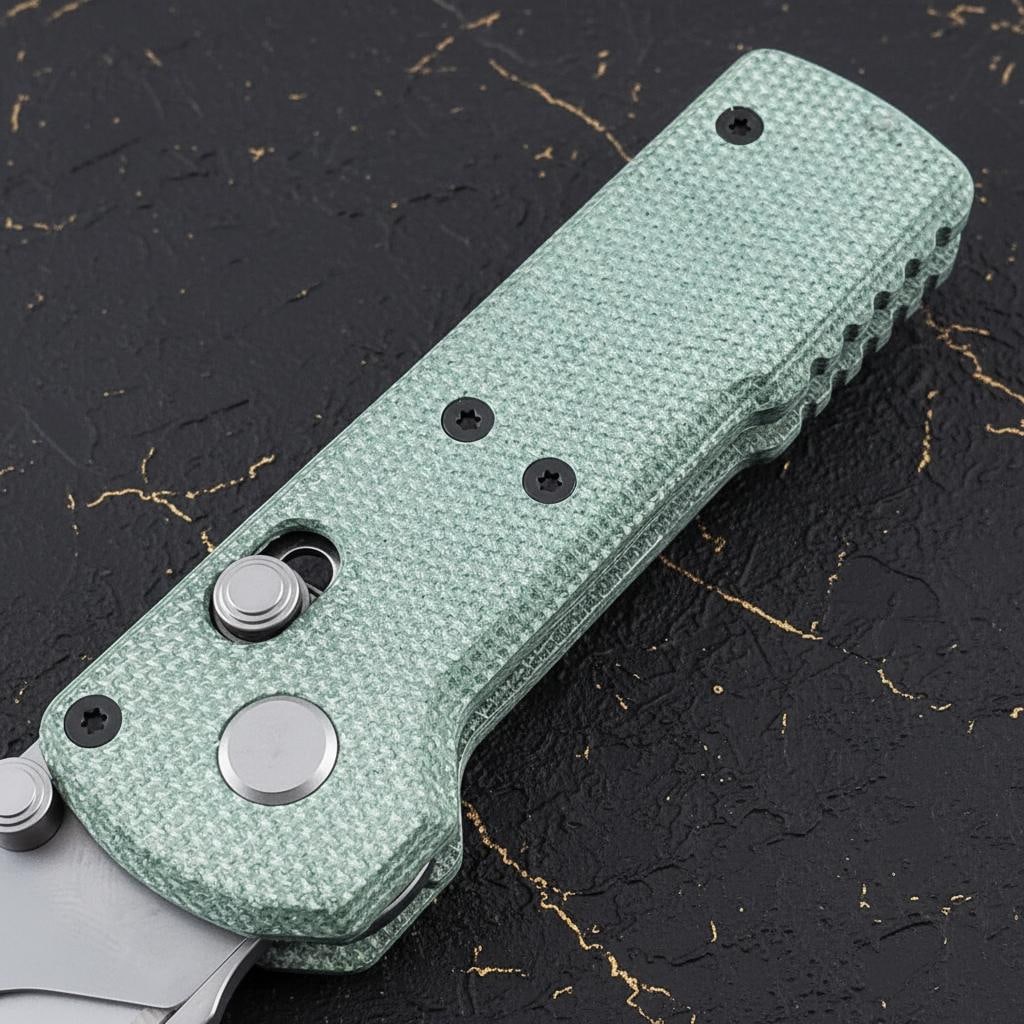 Green Micarta Oknife Otacle U1 Folding Knife with Quick Change Replaceable Blade - 3