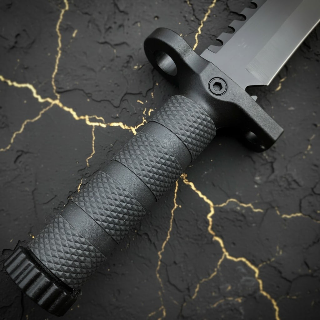 12.5" Fixed Blade Survival Knife Tactical Hunting Gear w/ Fire Starter - 2