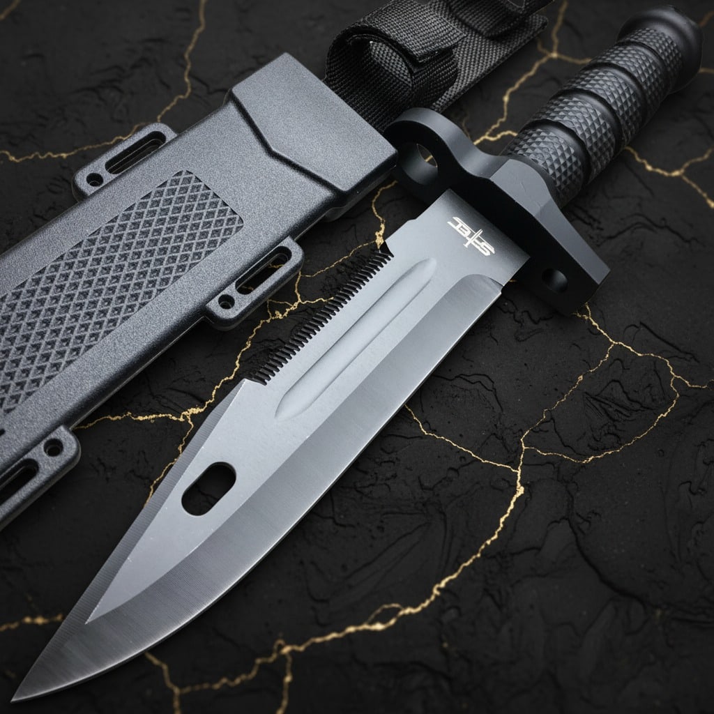 12.5" Fixed Blade Survival Bowie Knife Tactical Hunting Gear with Sheath: Title:12.5" Fixed Blade Survival Bowie Knife Tactical Hunting Gear with Sheath Description:This tactical fixed blade knife features a durable design ideal for hunting, survival, and various outdoor ac