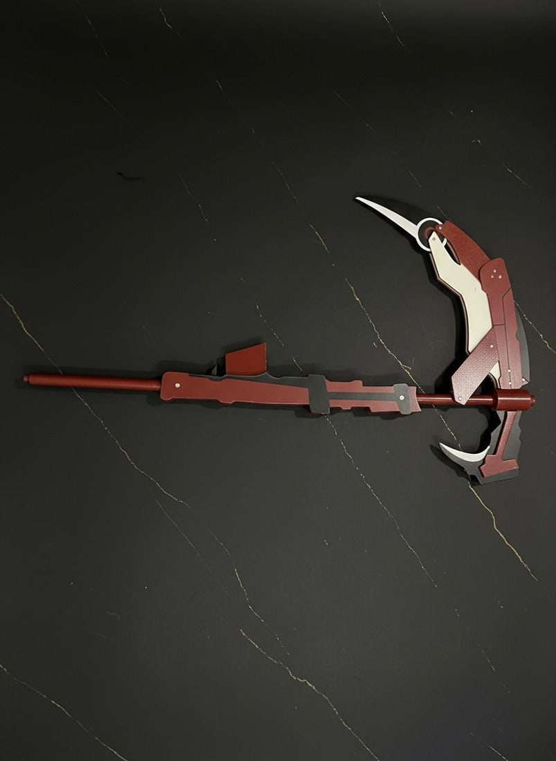 Crescent Rose Scythe 53" Wooden Cosplay Prop for RWBY Ruby Rose Costume - 3