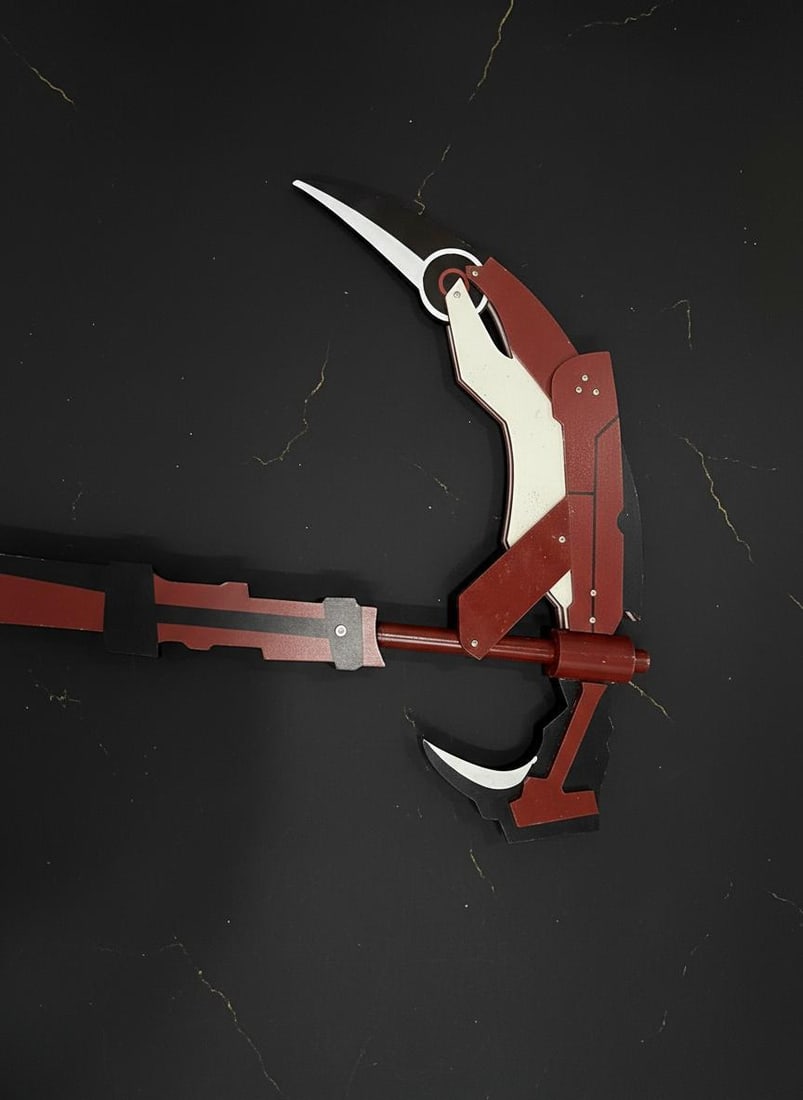 Crescent Rose Scythe 53" Wooden Cosplay Prop for RWBY Ruby Rose Costume - 4