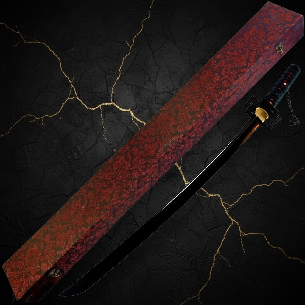 Hand-Forged 1045 Carbon Steel Samurai Sword Full Tang Functional Katana - 2