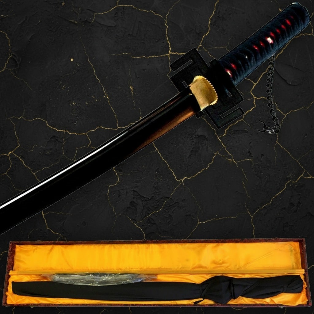 Hand-Forged 1045 Carbon Steel Samurai Sword Full Tang Functional Katana - 3