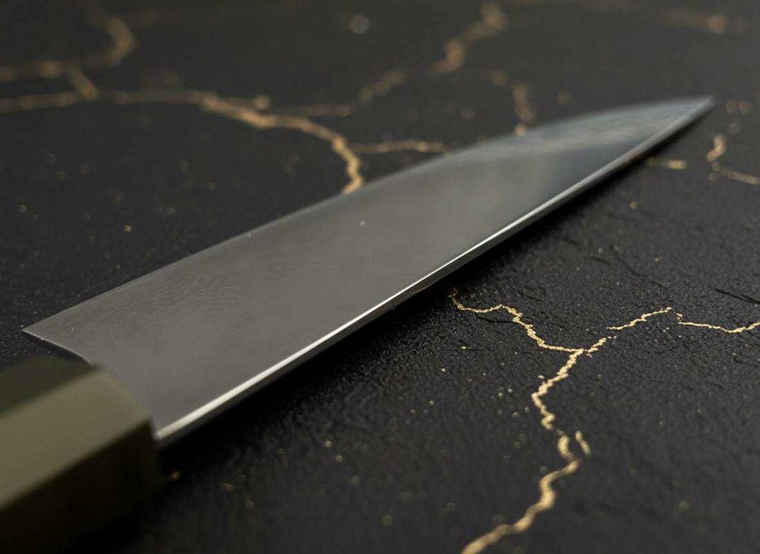7" Damascus Finish Kitchen Knife, Mirror Polished Steel Nakiri Chef Tool G10 - 6