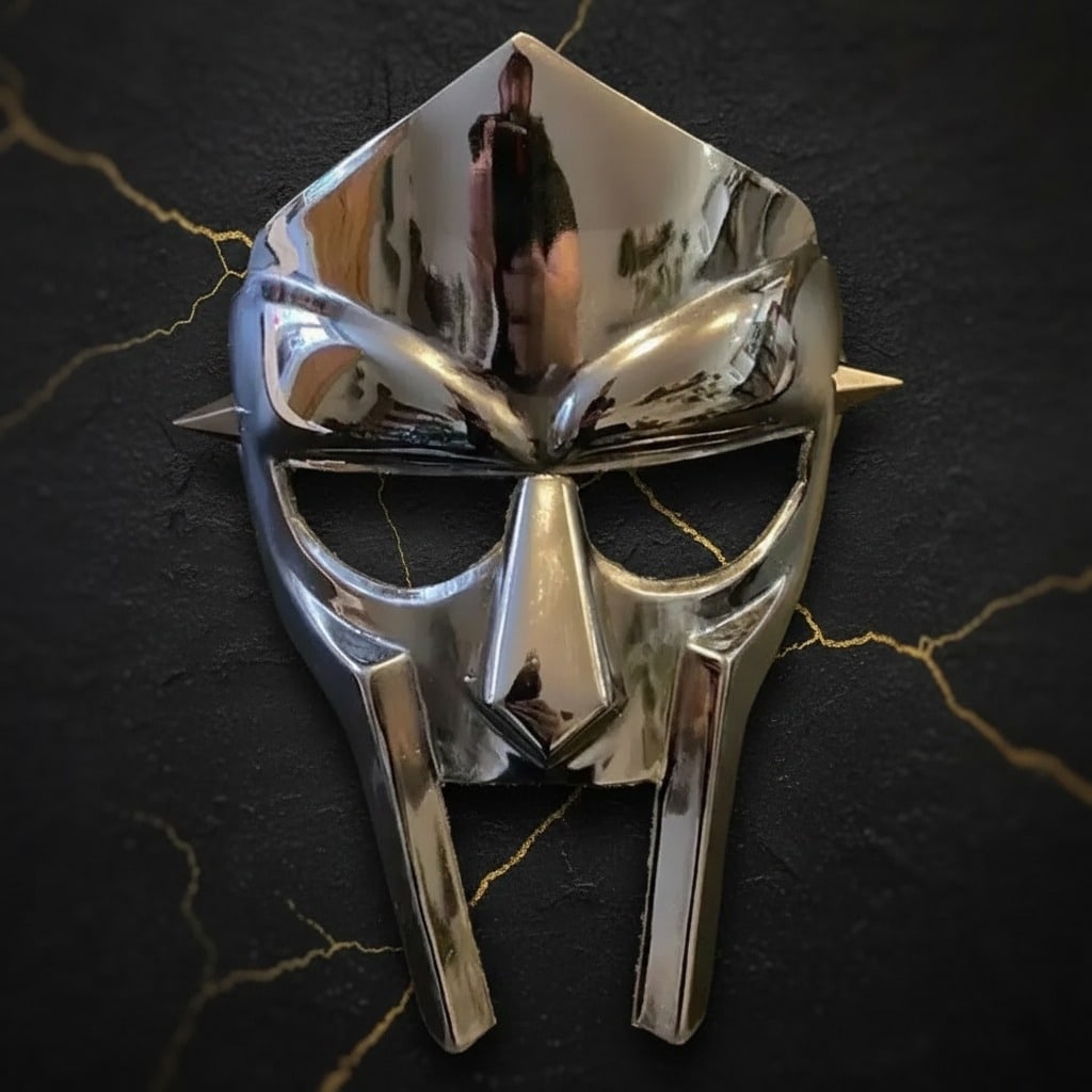 Hand-Forged Steel Medieval Face Armor Mask Mad-Villain Style Holiday Gift - 3