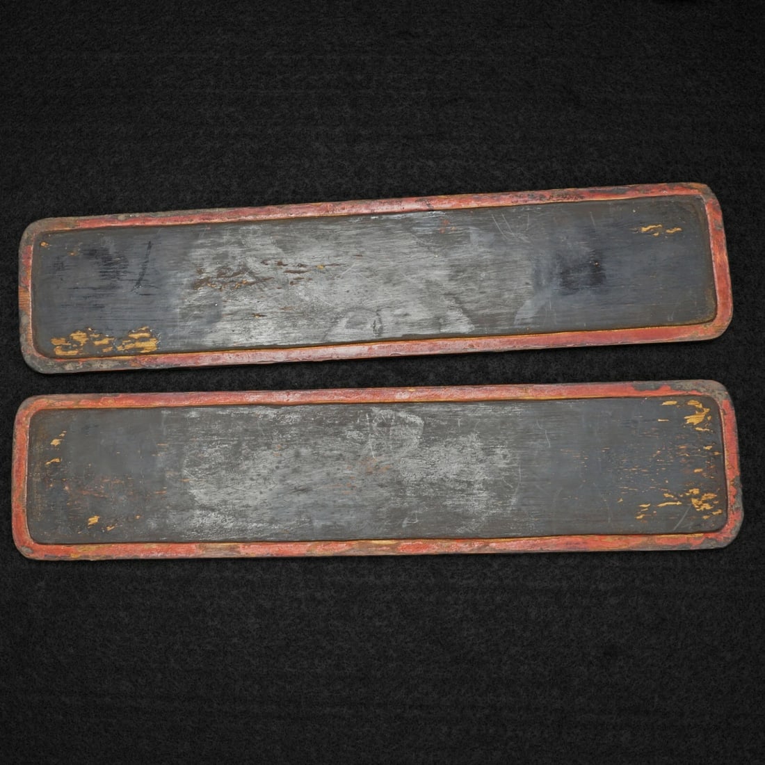 19th C Qing Chinese Lacquer Scholars Tablets - 7
