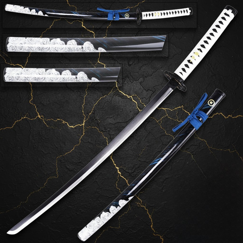 Hand-Forged Samurai Blade Inspired by Tsushima Warrior Steel Weapon - 4