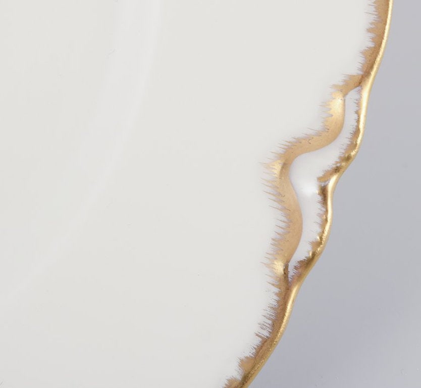 Limoges, France. A set of five 'Haviland' porcelain dinner plates. 1930s/40s. - 4
