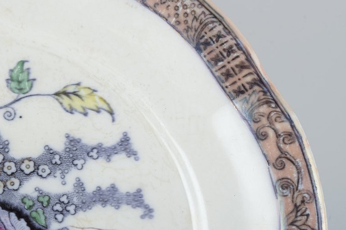 Rorstrand, Sweden. Two oval 'Japan' dishes made of faience. Early 20th century. - 4