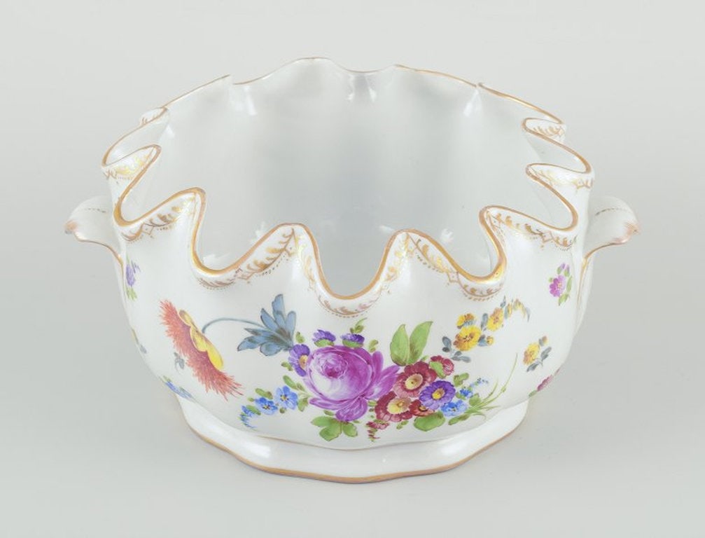 Richard Klemm, Dresden, Germany. Glass cooler (monteith) of porcelain. Circa 1930s. - 2