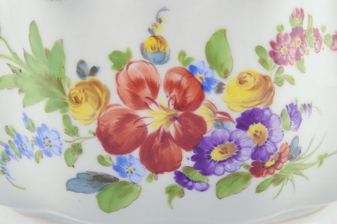 Richard Klemm, Dresden, Germany. Glass cooler (monteith) of porcelain. Circa 1930s. - 6