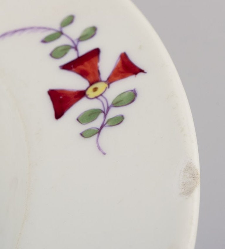 Meissen, Germany. A set of four antique porcelain soup plates. Hand-painted 'Kakiemon' decoration. - 9