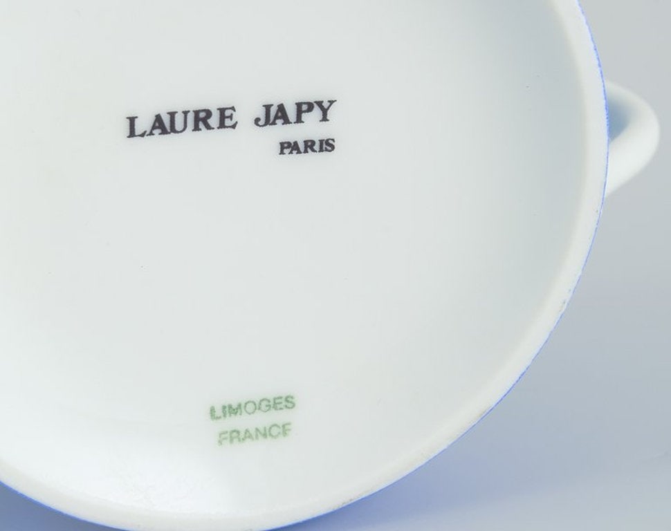 Limoges / Laure Japy, Paris. Six coffee cups and a sugar bowl in porcelain. 1994-1997. - 7