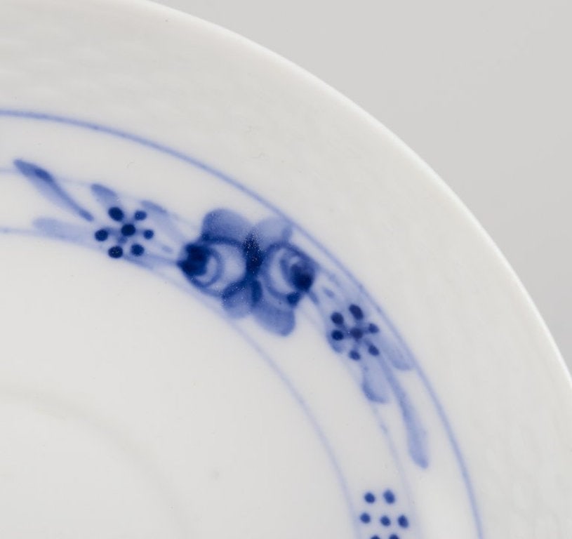Early Royal Copenhagen Rosenknop / Blå Rose. Coffee set for three persons in hand-painted - 6