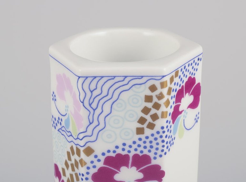 Anne Grete Halling-Koch for Bing & Grøndahll, Denmark. Set of three porcelain candlesticks. - 2