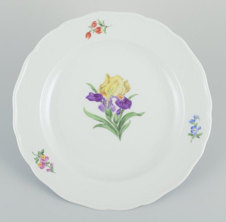 Meissen, Germany. A set of five porcelain dinner plates. Early 20th century - 2