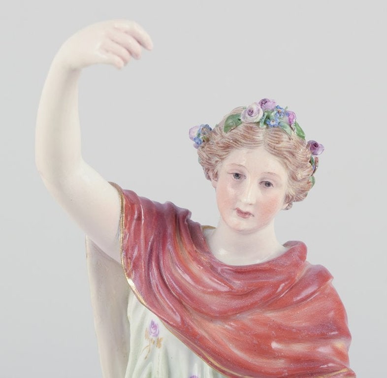 Meissen, Germany. Porcelain figure of flora. Late 1800s. - 2