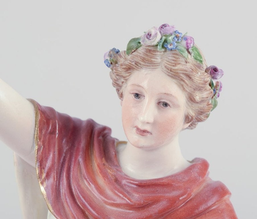 Meissen, Germany. Porcelain figure of flora. Late 1800s. - 3