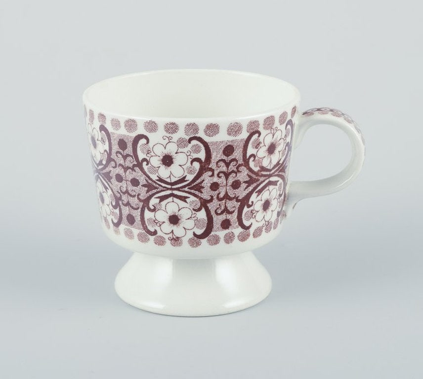 Raija Uosikkinen for Arabia, Finland. A set of four 'Ali' coffee cups and saucers. Retro - 3