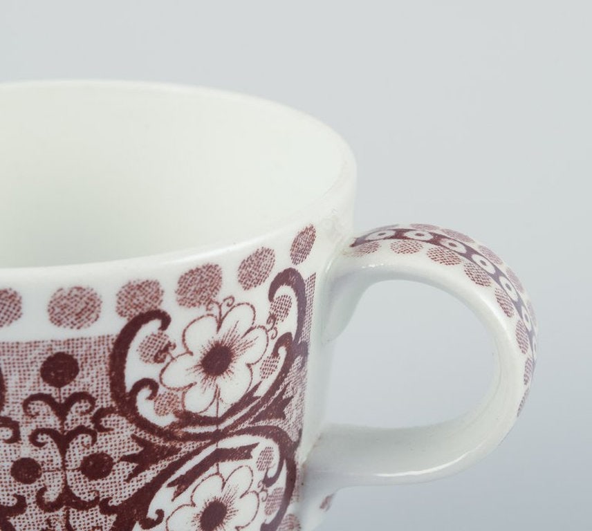 Raija Uosikkinen for Arabia, Finland. A set of four 'Ali' coffee cups and saucers. Retro - 5