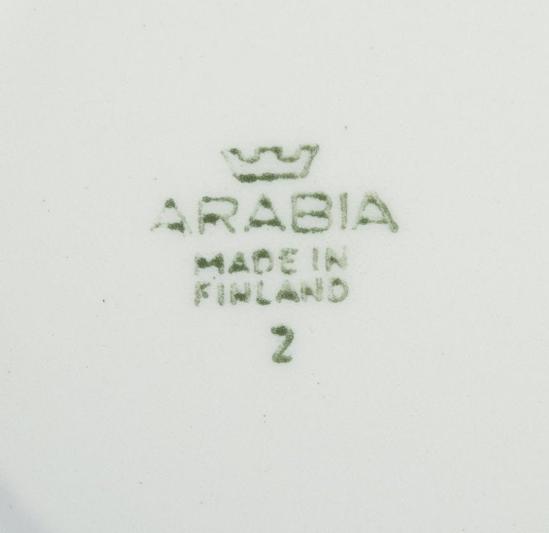 Raija Uosikkinen for Arabia, Finland. A set of four 'Ali' coffee cups and saucers. Retro - 7