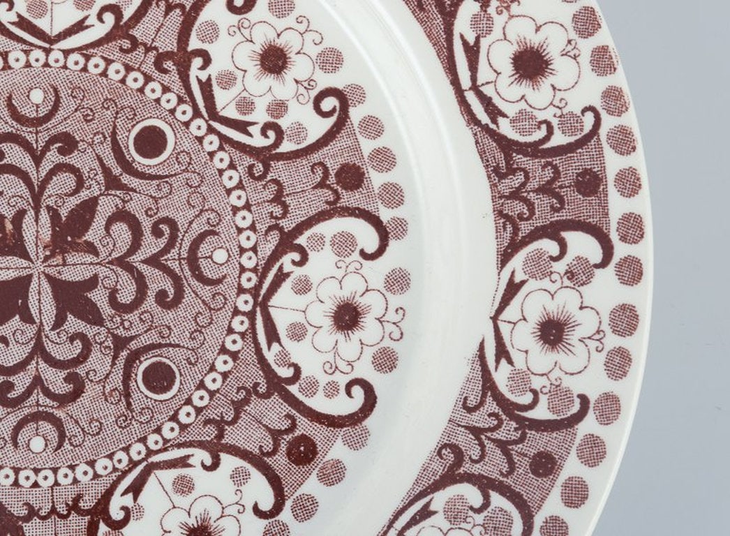 Raija Uosikkinen for Arabia, Finland. A set of twelve 'Ali' faience plates. Circa 1960. - 4