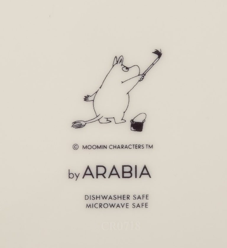 Arabia, Finland. Large porcelain bowl. Featuring illustrations from the Moomins. 21st century. - 7